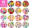 Beads for Kids Crafts, 1100 Jewelry Making Kit Includes Scissor, String, Instruction and Accessories for Bracelet Making